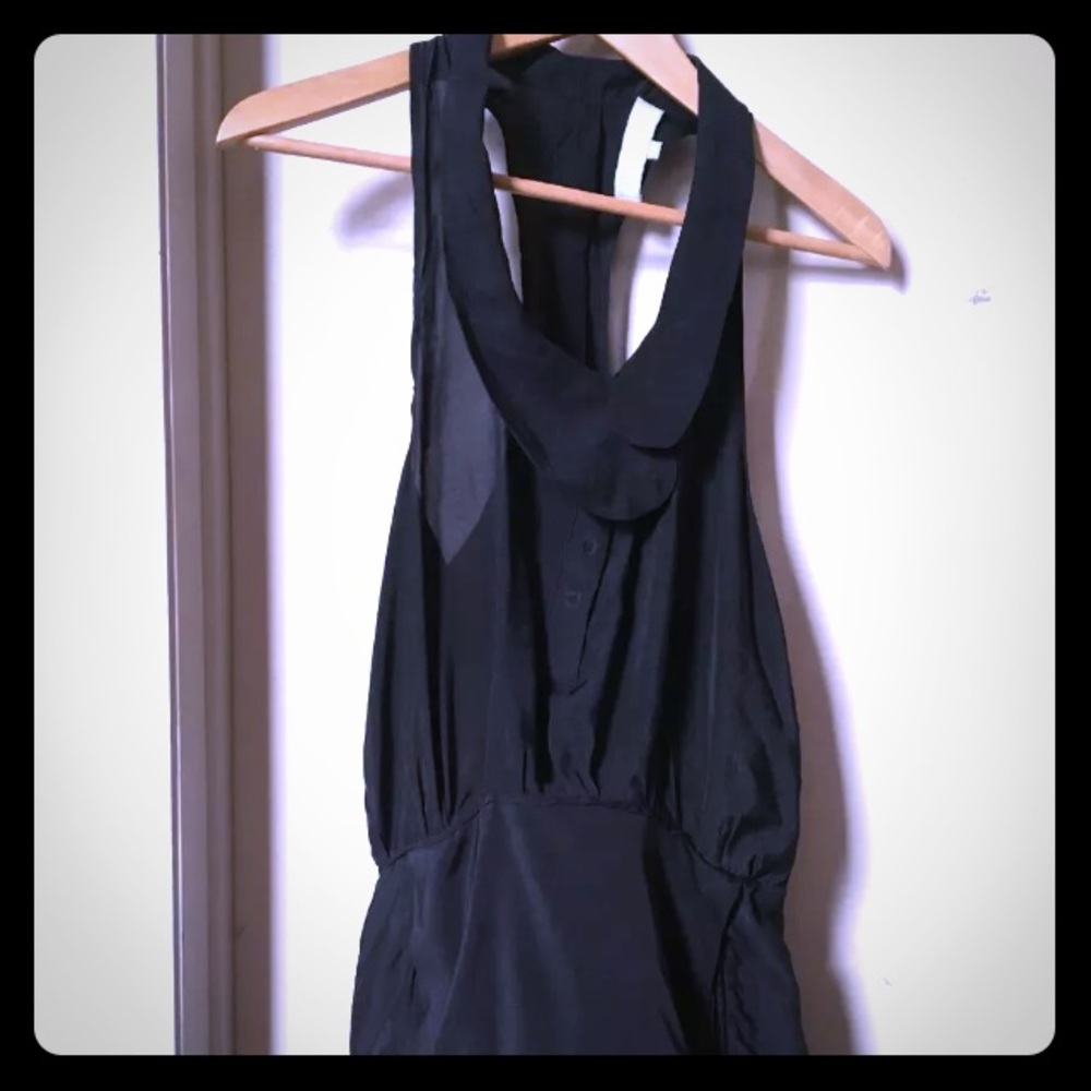Alexander Wang Black Cupra Racerback Mini Dress 4